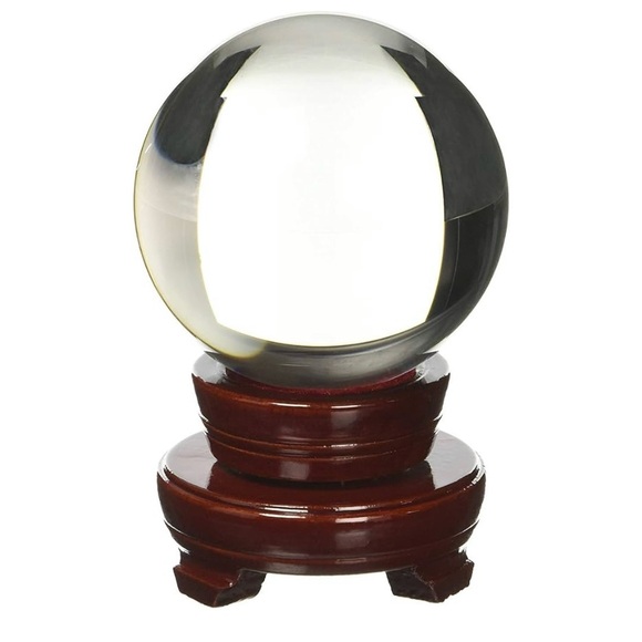Other - Crystal Ball with Wooden Stand
